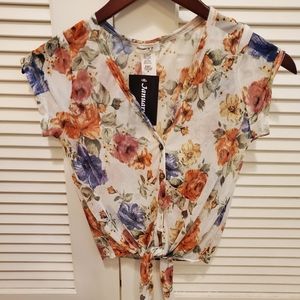 Small mesh tie front top